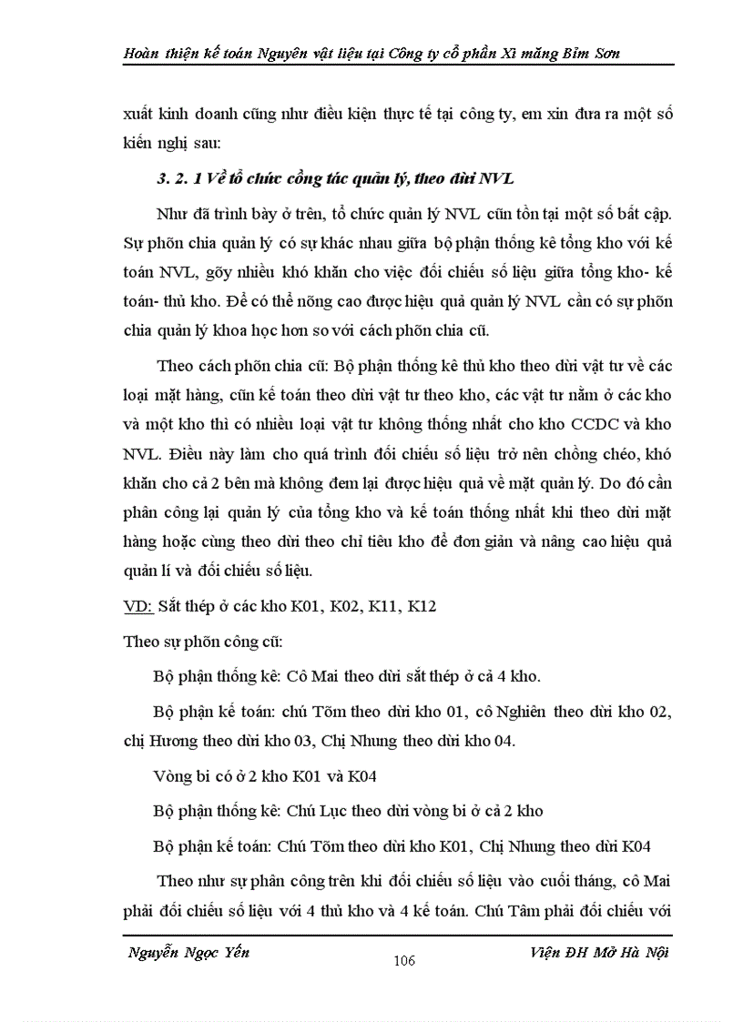 image for page Hoàn thiện kế toán Nguyên vật liệu tại Công ty cổ phần Xi măng Bỉm Sơn