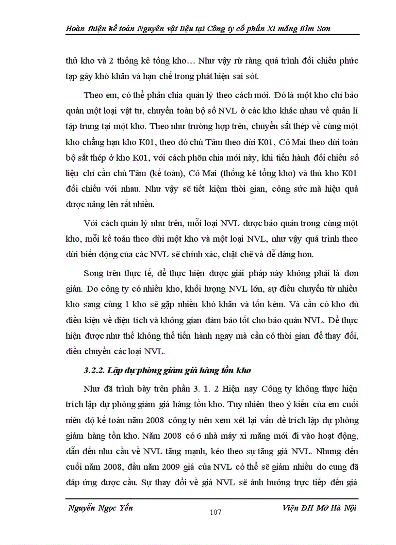image for page Hoàn thiện kế toán Nguyên vật liệu tại Công ty cổ phần Xi măng Bỉm Sơn