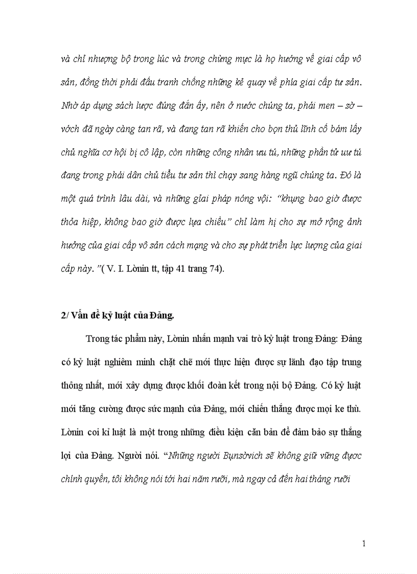 image for page Quan điểm của lênin về vấn đề xây dựng nội bộ đảng trong tác phẩm