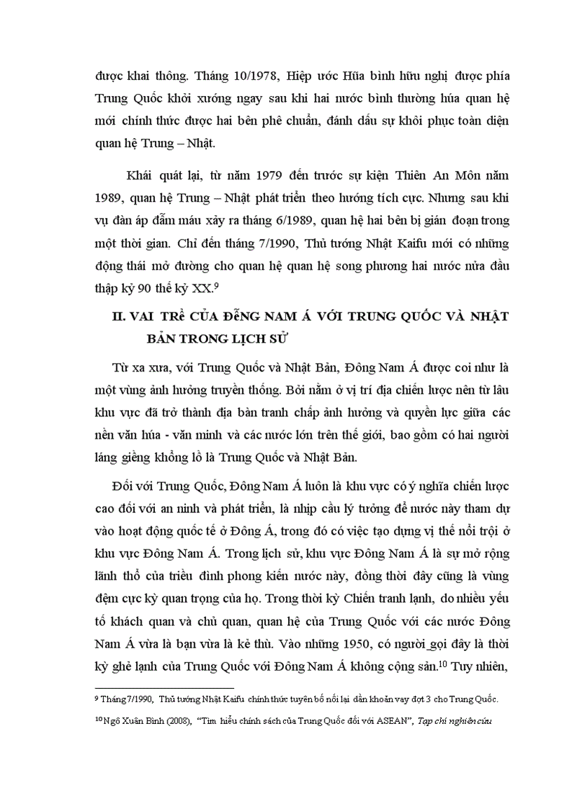 image for page Cạnh tranh Trung Nhật tại khu vực Đông Nam Á sau chiến tranh lạnh