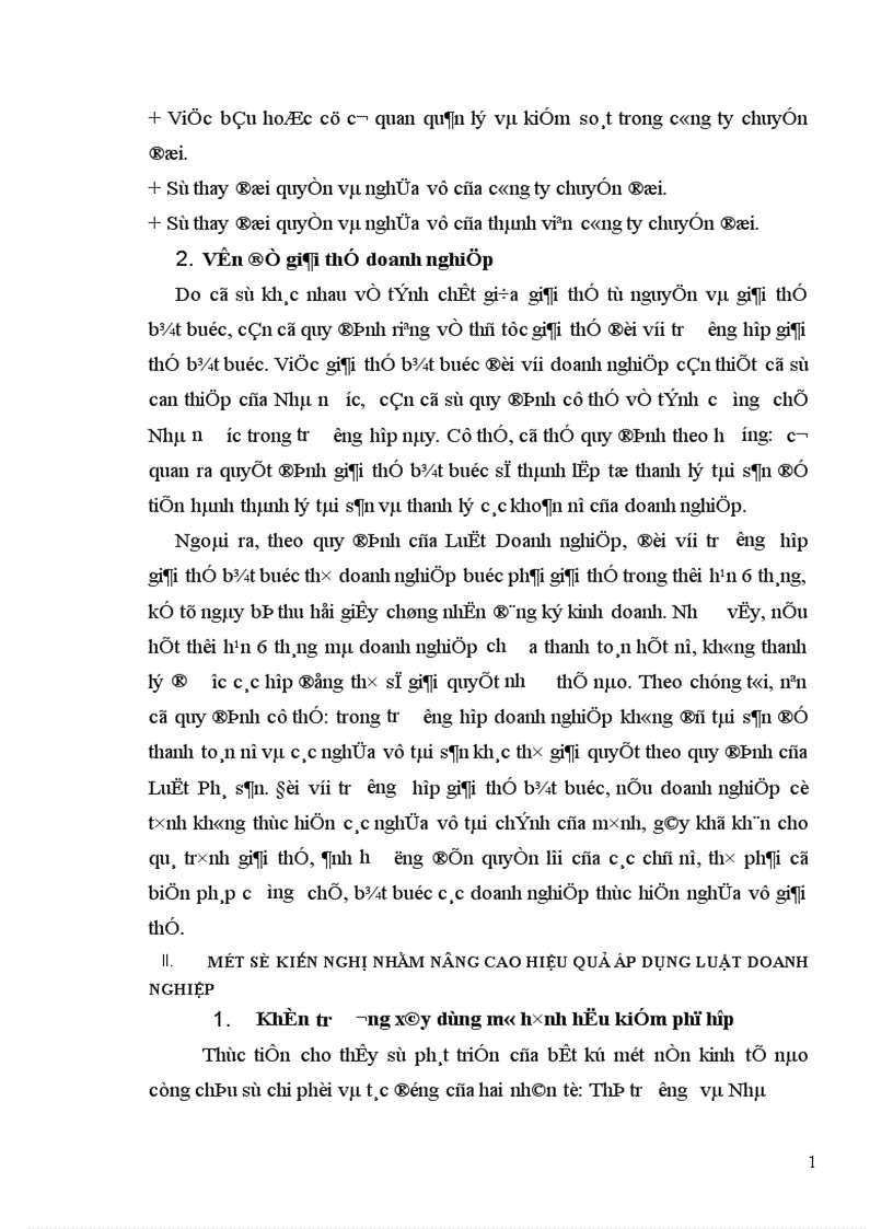 image for page Một số vấn đề pháp lý về tổ chức lại doanh nghiệp theo Luật doanh nghiệp 1