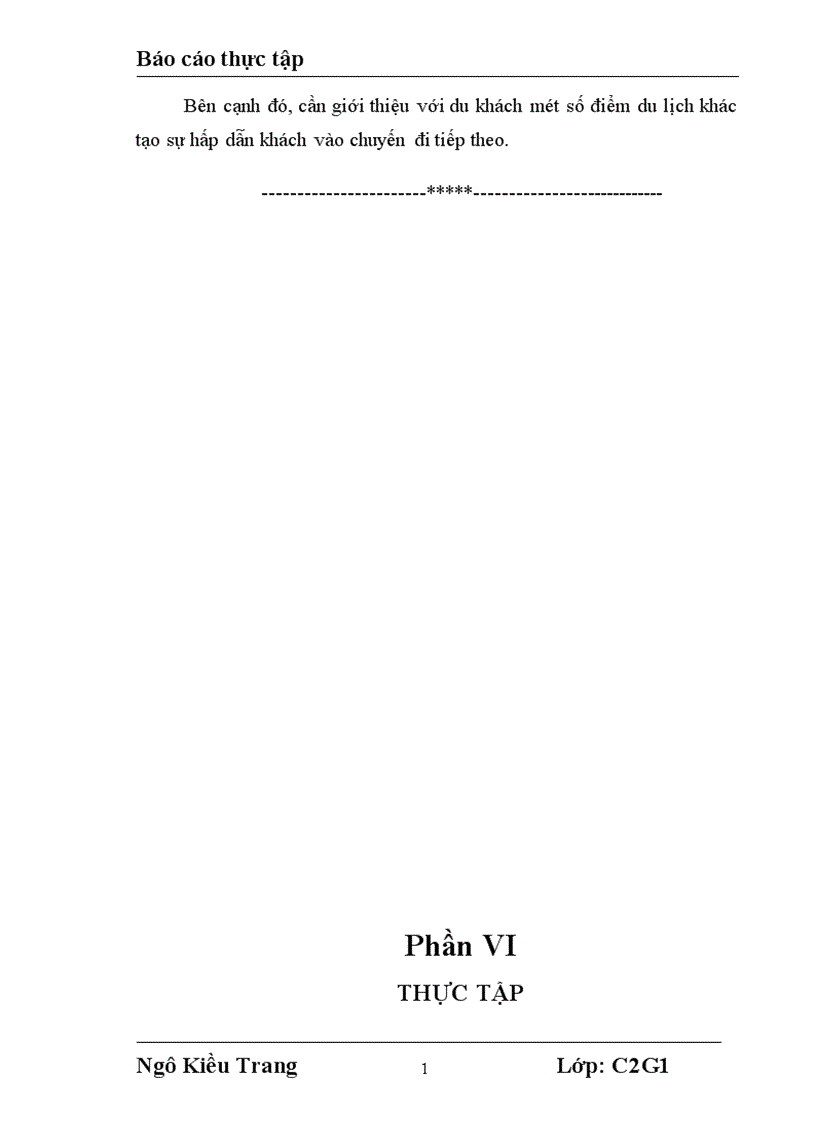 image for page Báo cáo thực tập tại Công ty Du lịch và văn hoá Phú Sơn