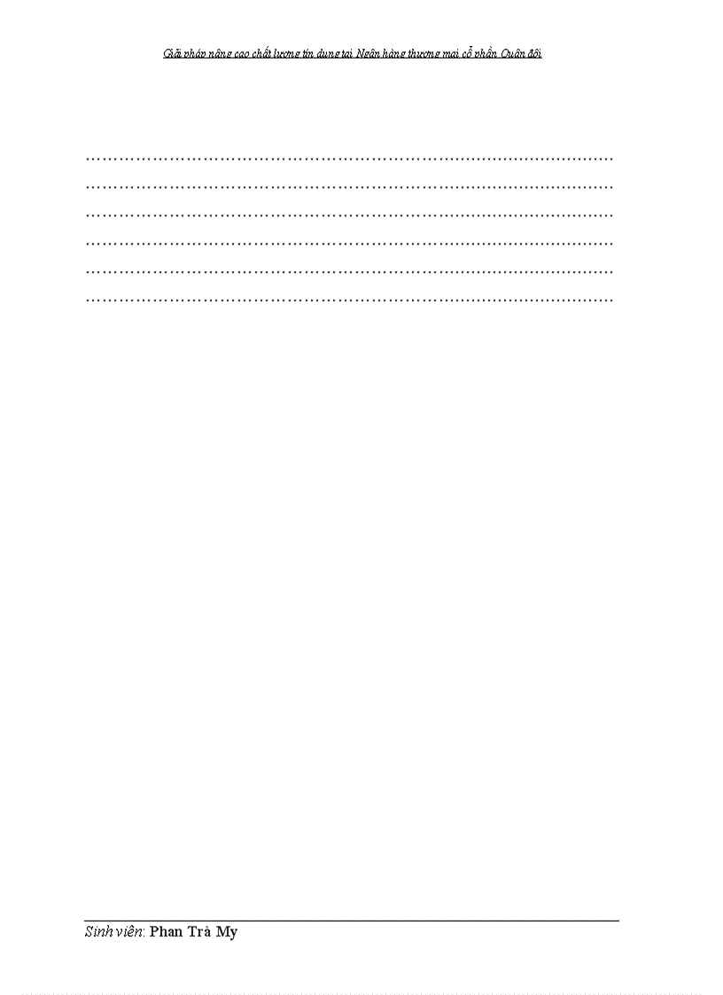 image for page Giải pháp nâng cao chất lượng tín dụng tại Ngân hàng thương mại cổ phần Quân đội 1