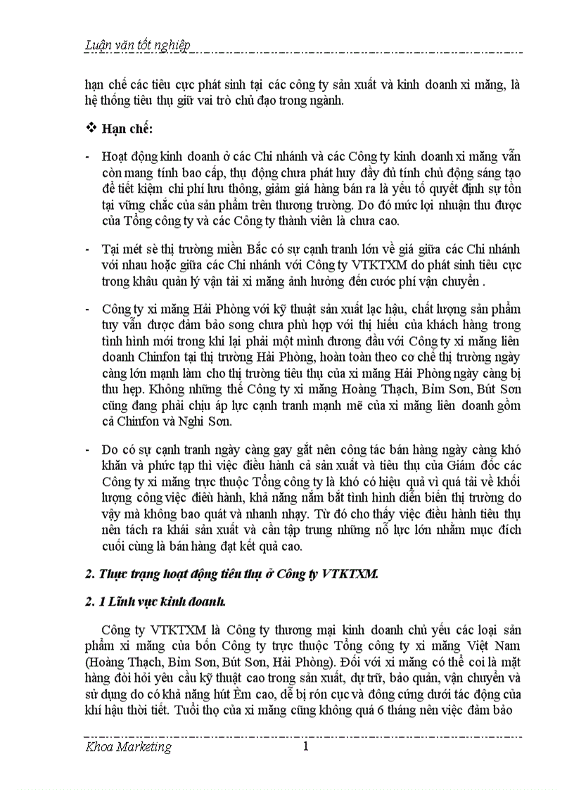 image for page Đẩy mạnh bán hàng cá nhân trong hoạt động tiêu thụ ở Công ty VTKTXM