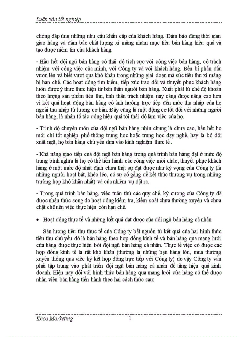 image for page Đẩy mạnh bán hàng cá nhân trong hoạt động tiêu thụ ở Công ty VTKTXM