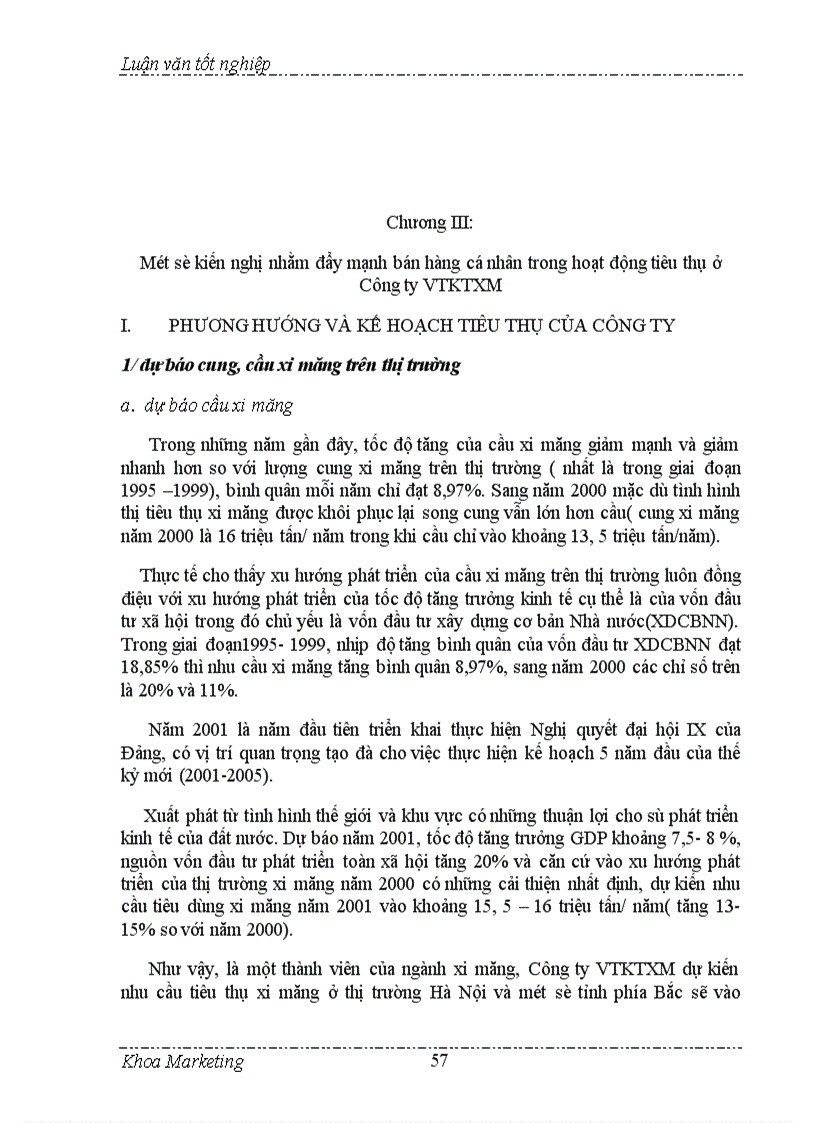 image for page Đẩy mạnh bán hàng cá nhân trong hoạt động tiêu thụ ở Công ty VTKTXM