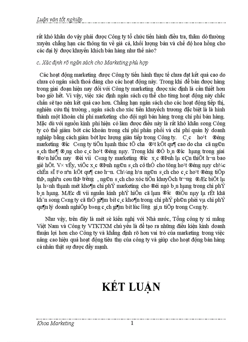 image for page Đẩy mạnh bán hàng cá nhân trong hoạt động tiêu thụ ở Công ty VTKTXM