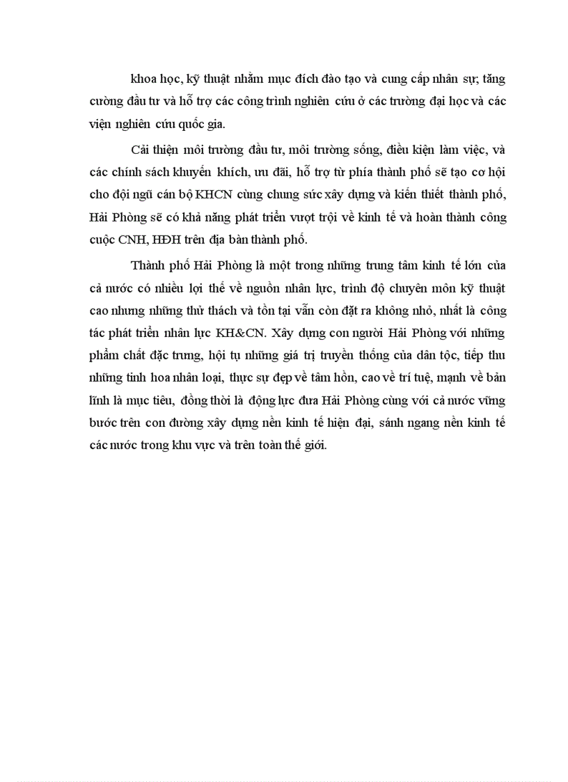 image for page Phát triển nhân lực khoa học và công nghệ trong quá trình công nghiệp hóa hiện đại hóa qua thực tiễn thành phố Hải Phòng