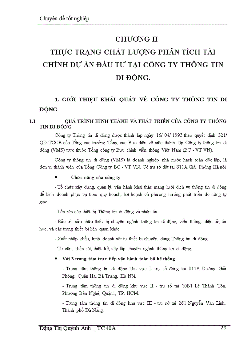 image for page Một số giải pháp nâng cao chất lượng phân tích tài chính dự án đầu tư tại công ty Thông tin di động