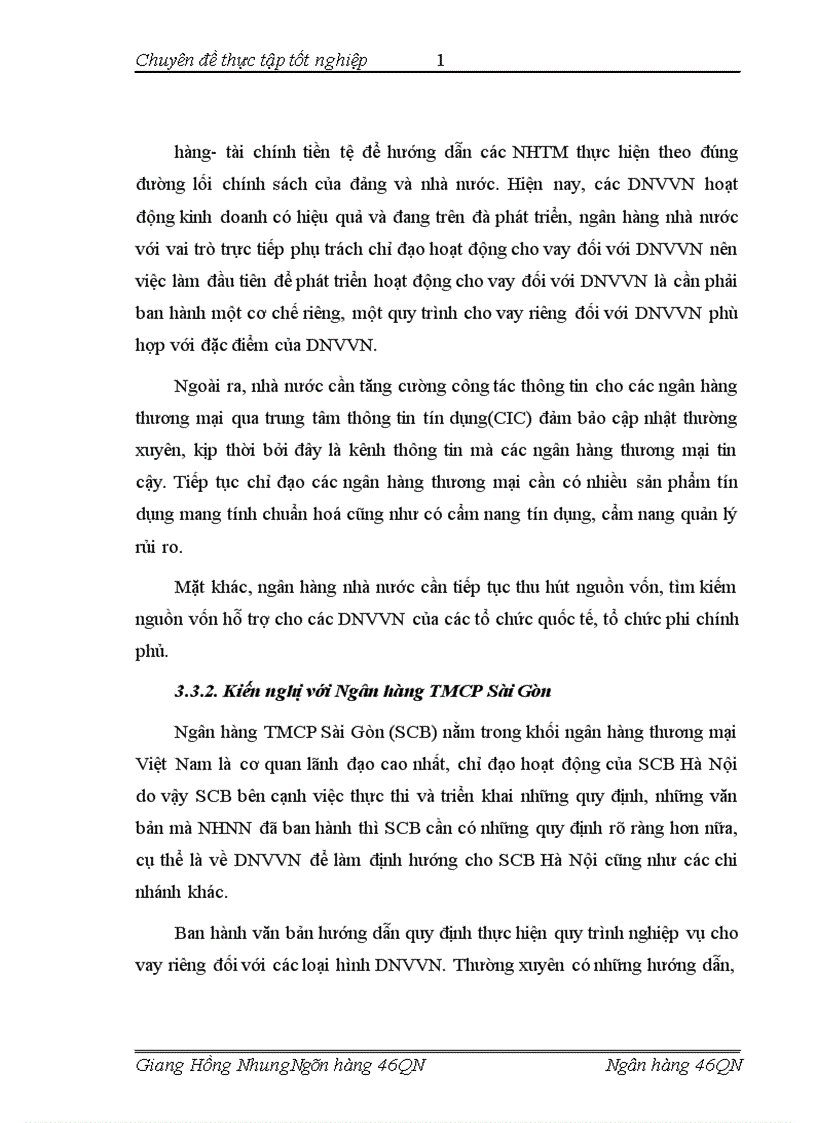 image for page Nâng cao hiệu quả cho vay đối với dnvvn tại ngân hàng tmcp sài gòn chi nhánh hà nội