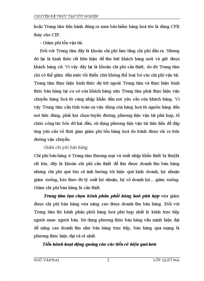 image for page Một số giải pháp về quản lý nhằm góp phần nâng cao hiệu quả hoạt động kinh doanh tại Trung tâm thương mại và xuất nhập khẩu thiết bị thuỷ