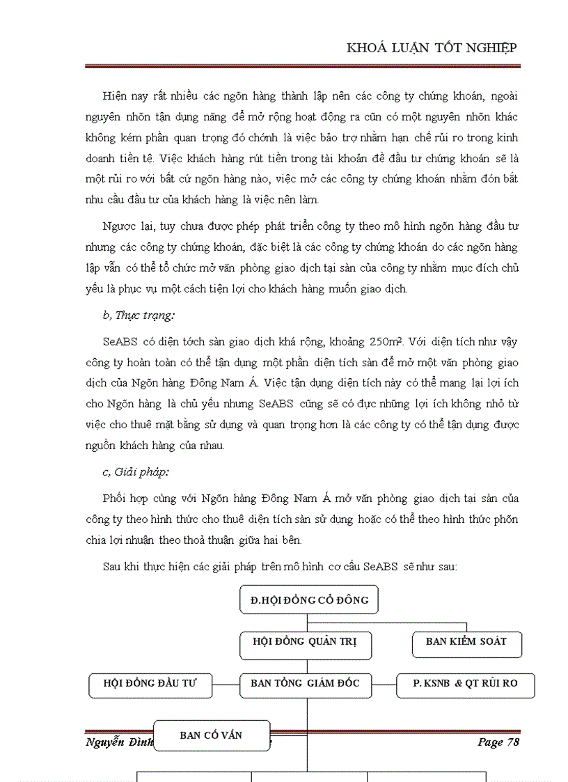 image for page Giải pháp hoàn thiện cơ cấu tổ chức Cty Chứng khoán SeABANK