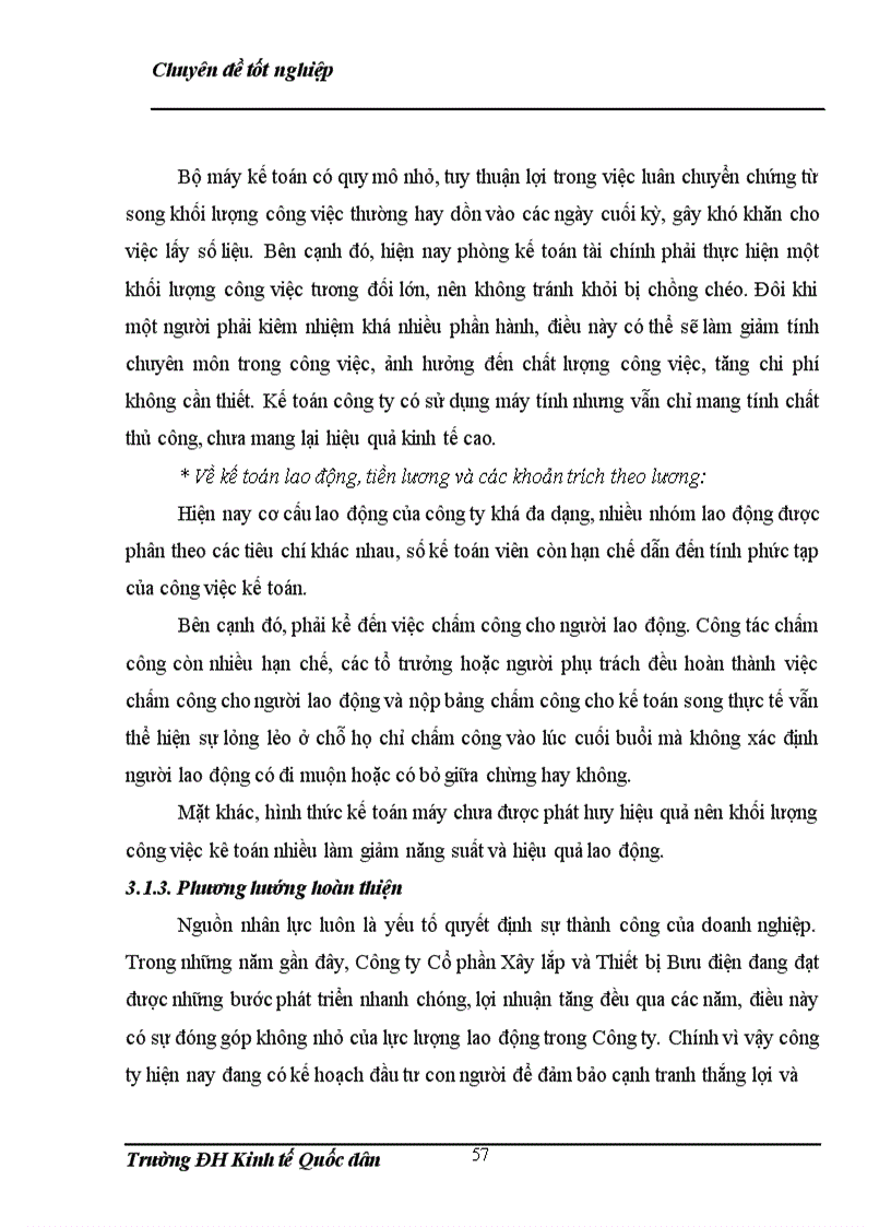 image for page Hoàn thiện kế toán tiền lương và các khoản trích theo lương tại Công ty Cổ phần Xây lắp và Thiết bị Bưu điện 1