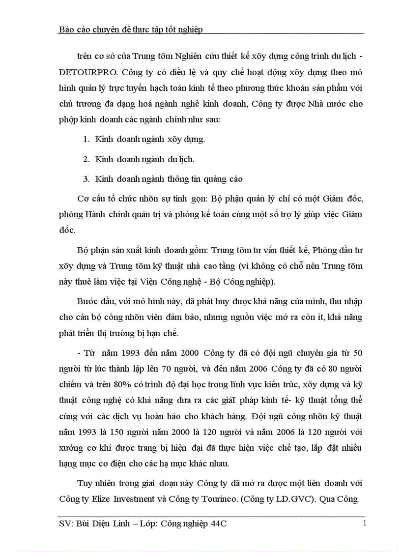 image for page Một số biện pháp hạ giá thành công trình xây dựng ở công ty Đầu Tư Phát Triển Công Trình Du Lịch