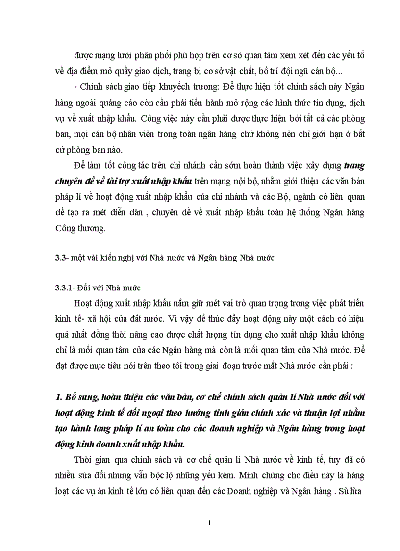 image for page Một số giải pháp nhằm nâng cao chất lượng tín dụng xuất nhập khẩu tại Chi nhánh Ngân hàng Công thương khu vực Đống Đa 1