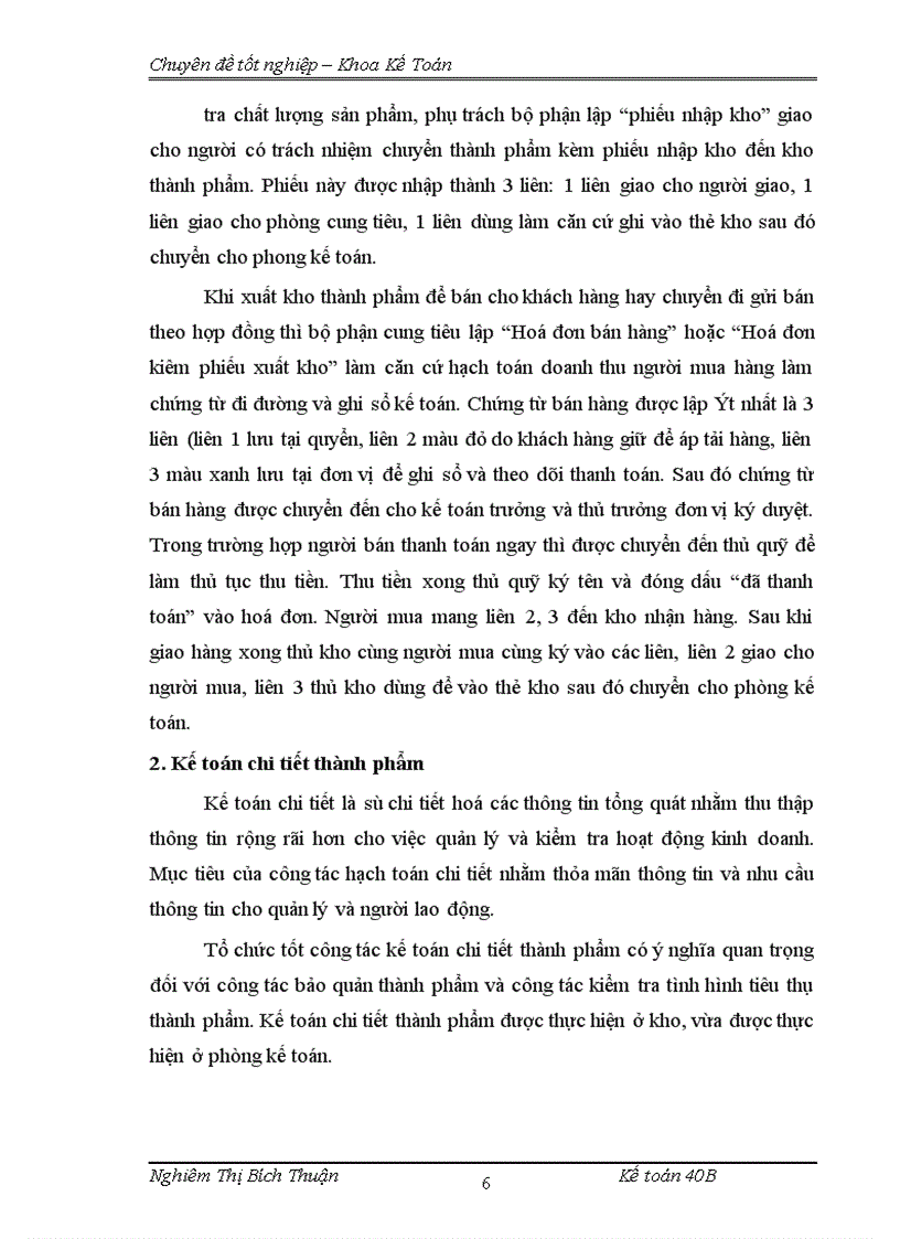 image for page thực trạng công tác hạch toán thành phẩm tiêu thụ và xác định kết quả tiêu thụ thành phẩm tại công ty cổ phần may Lê Trực