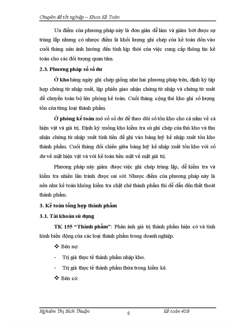 image for page thực trạng công tác hạch toán thành phẩm tiêu thụ và xác định kết quả tiêu thụ thành phẩm tại công ty cổ phần may Lê Trực
