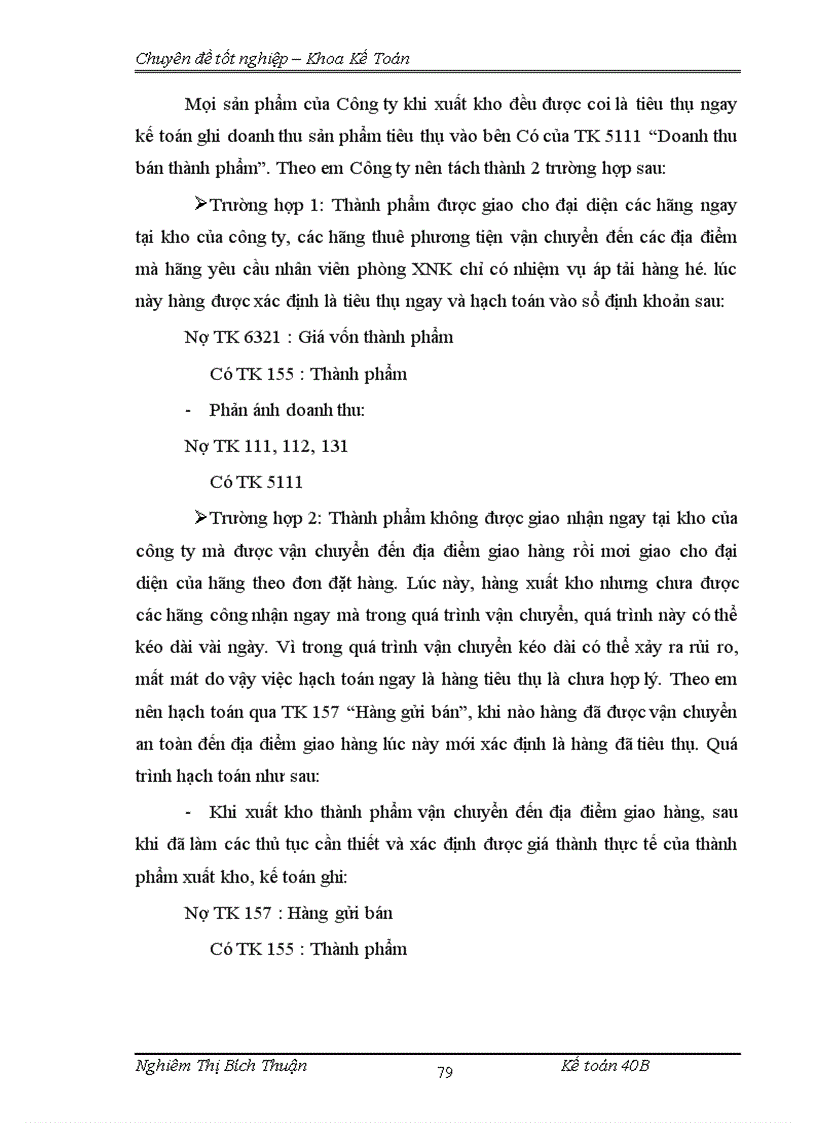 image for page thực trạng công tác hạch toán thành phẩm tiêu thụ và xác định kết quả tiêu thụ thành phẩm tại công ty cổ phần may Lê Trực