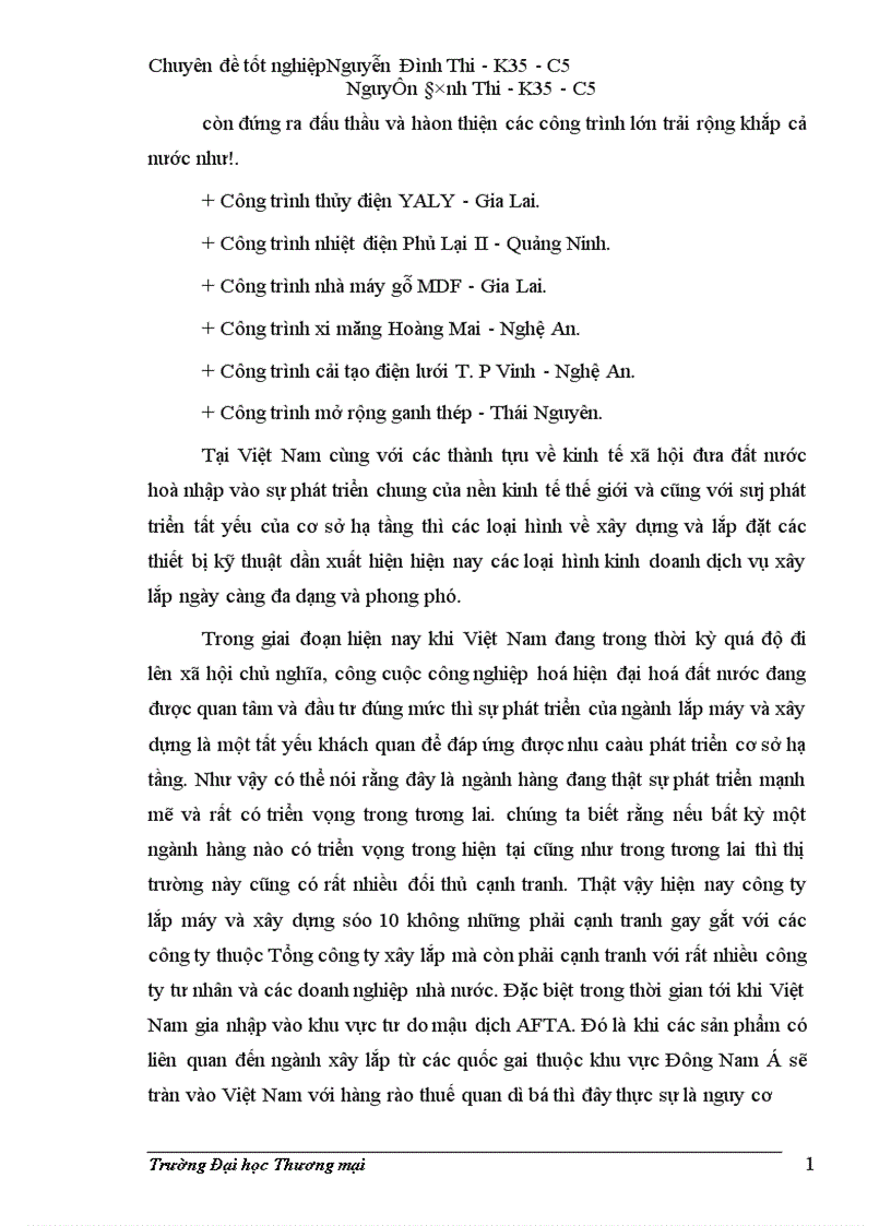 image for page Hoàn thiện tổ chức hoạt động marketing của Công ty lắp máy và xây dựng số 10