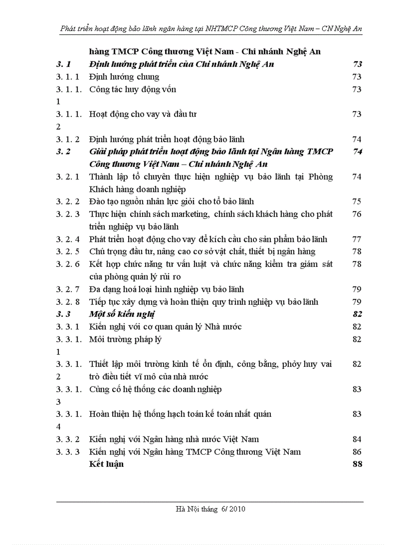 image for page Phát triển hoạt động bảo lãnh tại Ngân hàng TMCP công thương Việt nam chi nhánh Nghệ An