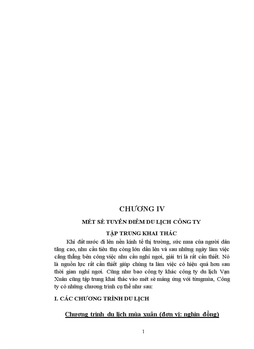 image for page Hệ thống sản phẩm của công ty du lịch Vạn Xuân