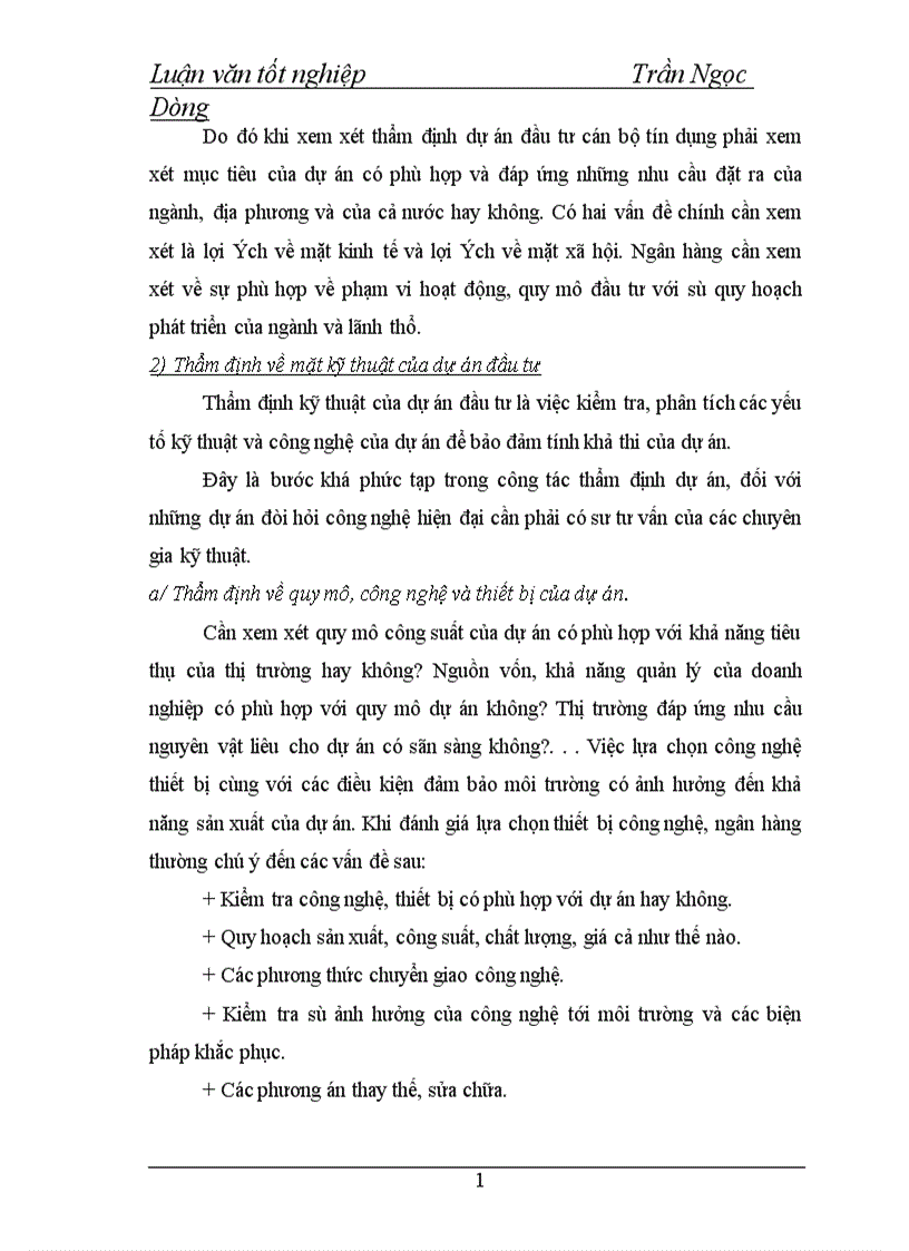 image for page Một số giải pháp nâng cao chất lượng thẩm định dự án đầu tư tại Sở giao dịch I Ngân hàng Công thương Việt Nam 1