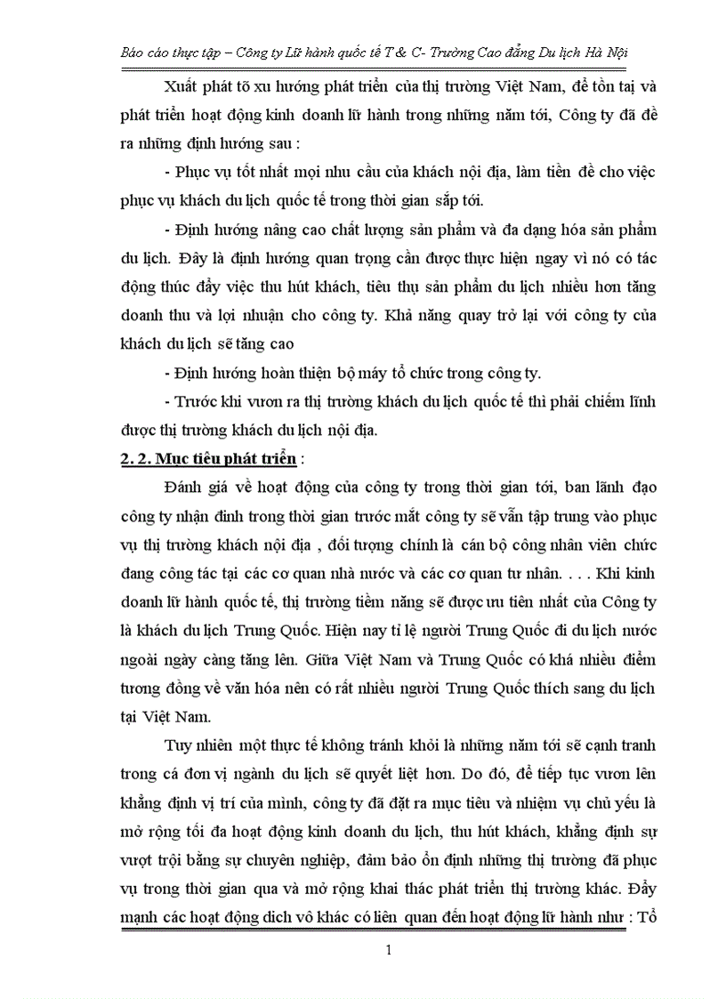 image for page Hoạt động kinh doanh Công ty Lữ hành quốc tế T C