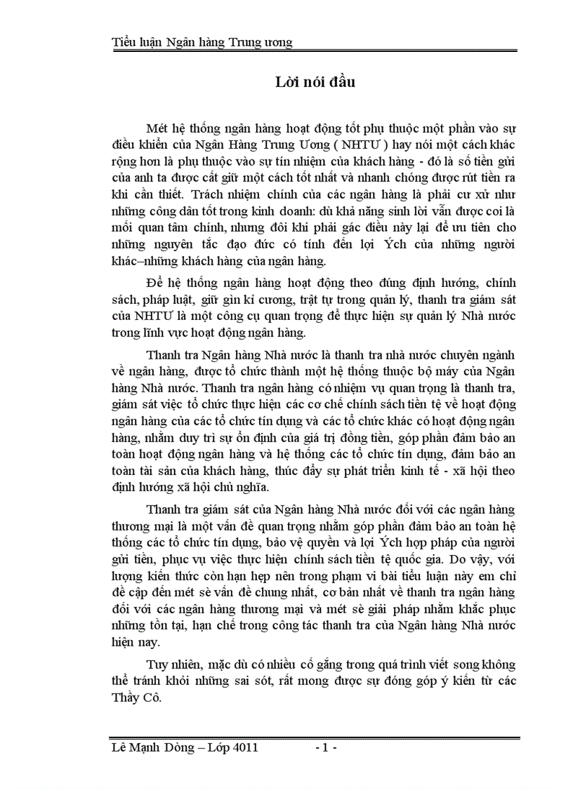 image for page Thực trạng hoạt động của thanh tra NHNN Việt nam trong thời gian qua