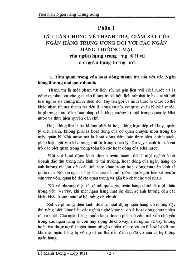 image for page Thực trạng hoạt động của thanh tra NHNN Việt nam trong thời gian qua