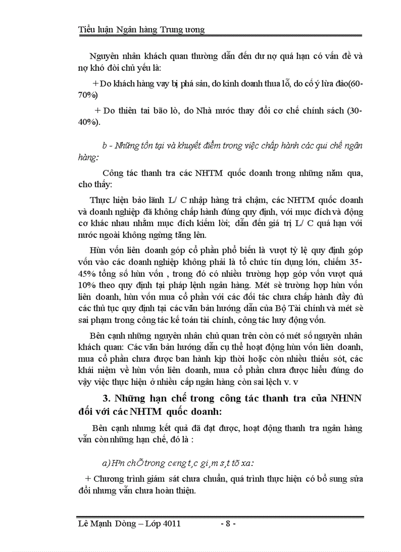 image for page Thực trạng hoạt động của thanh tra NHNN Việt nam trong thời gian qua