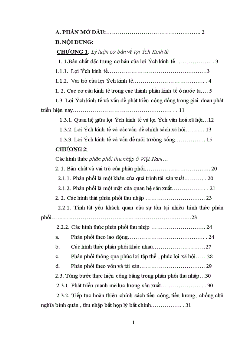 image for page Lợi ích kinh tế và các hình thức phân phối thu nhập ở Việt Nam hiện nay