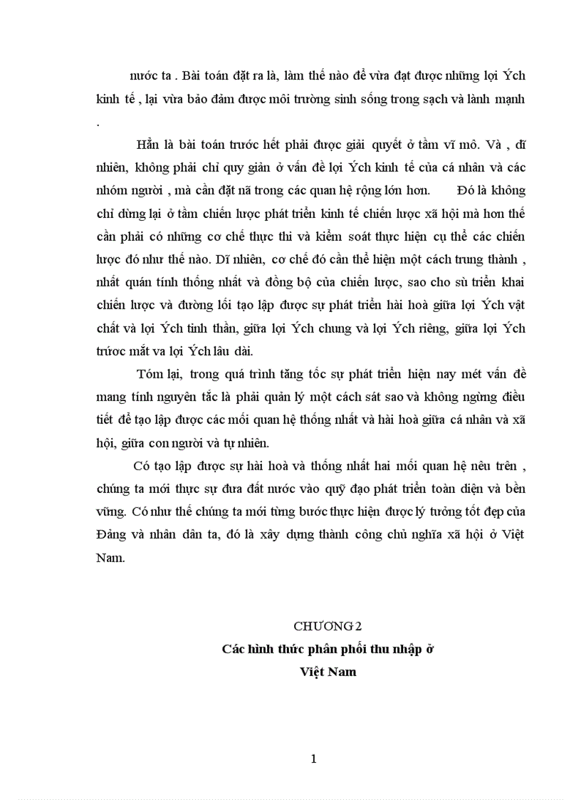 image for page Lợi ích kinh tế và các hình thức phân phối thu nhập ở Việt Nam hiện nay