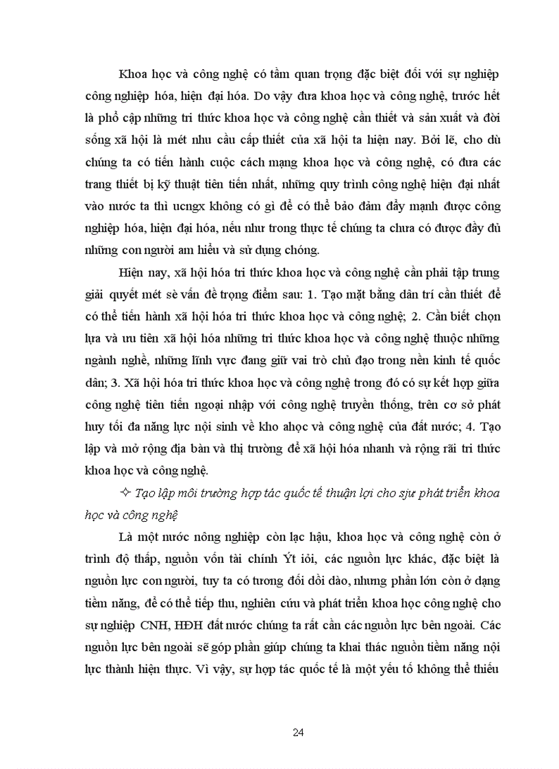 image for page Vai trò của tri thức khoa học công nghệ đối với việc phát triển kinh tế ở Việt Nam hiện nay