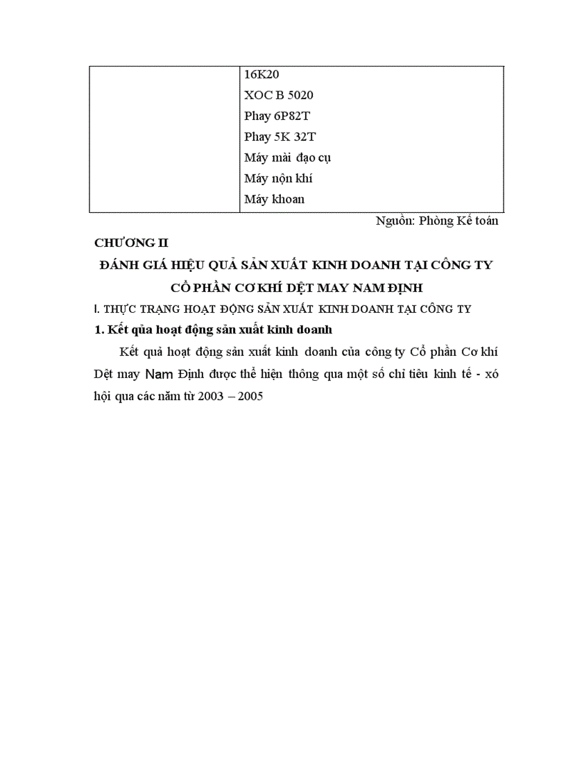 image for page Một số giải pháp nâng cao hiệu quả sản xuất kinh doanh tại Công ty cổ phần Cơ khí Dệt may Nam Định 1