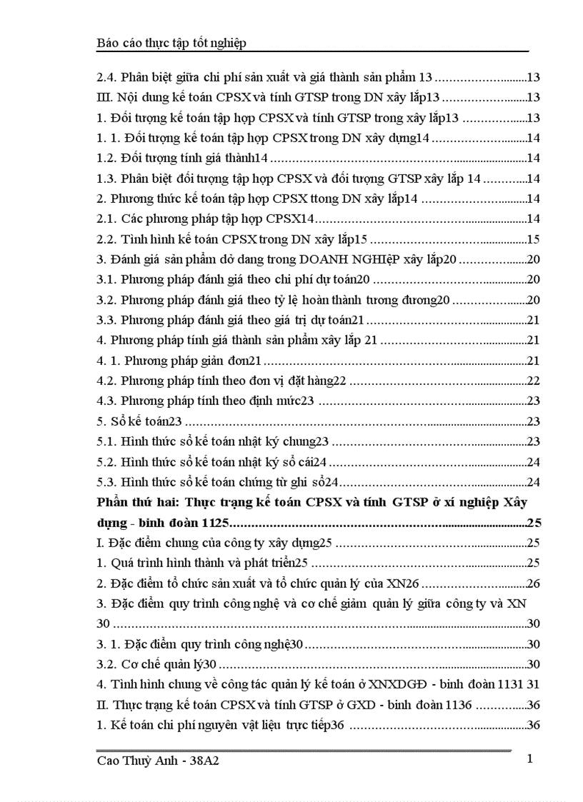 image for page Kế toán chi phí sản xuất và tính giá thành sản phẩm ở Xí nghiệp xây dựng Binh đoàn 11 1