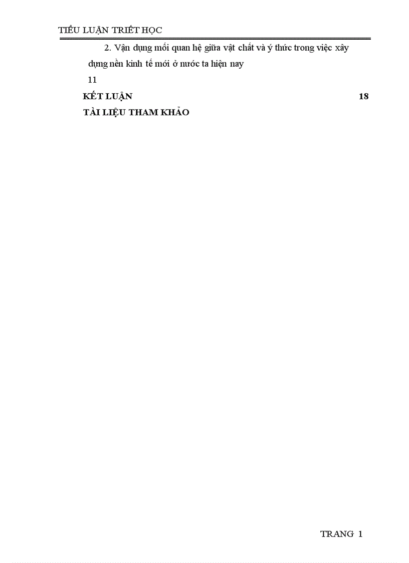 image for page Mối quan hệ biện chứng giữa vật chất và ý thức trong nền kinh tế ở nước ta hiện nay