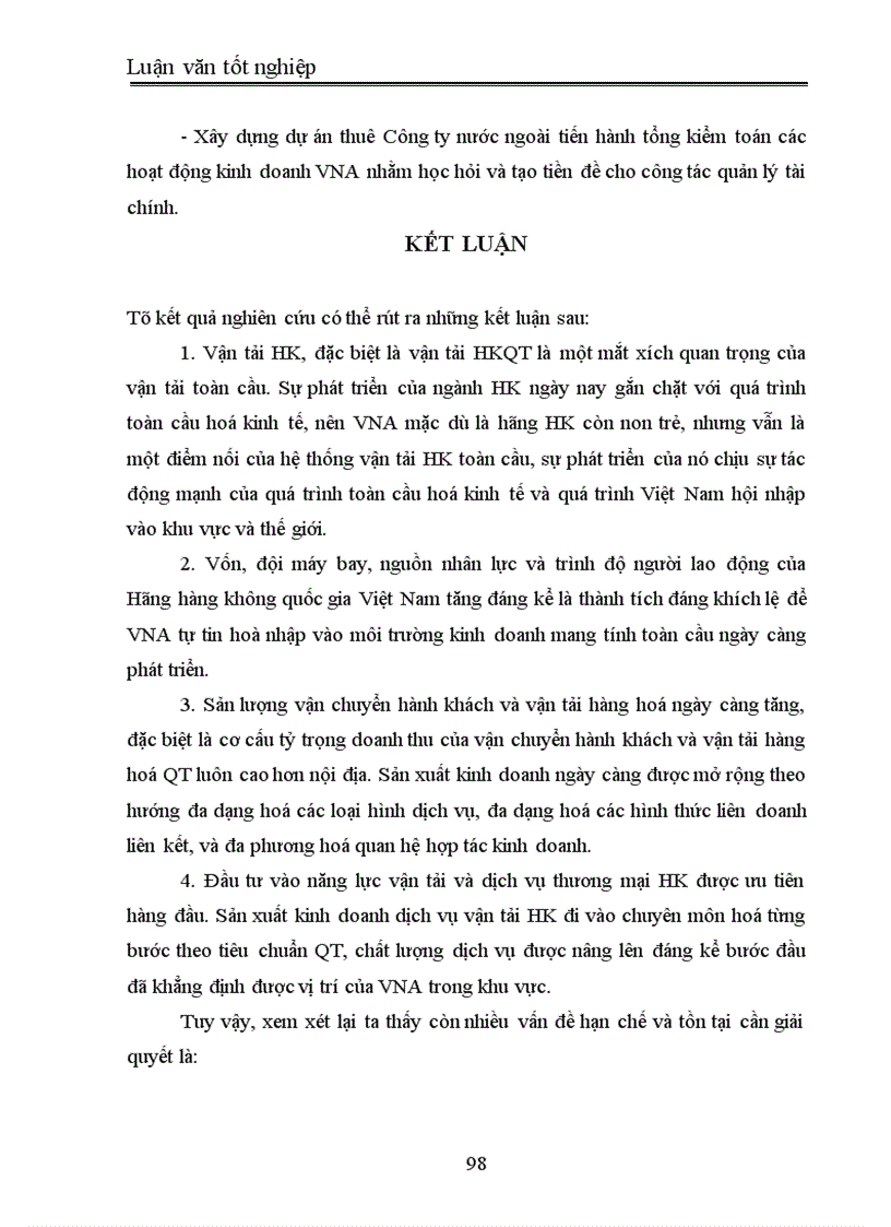 image for page Một số giải pháp nhằm nâng cao hiệu quả kinh doanh vận tải hàng không của hãng hàng không Quốc gia Việt Nam Vietnam Airlines 1