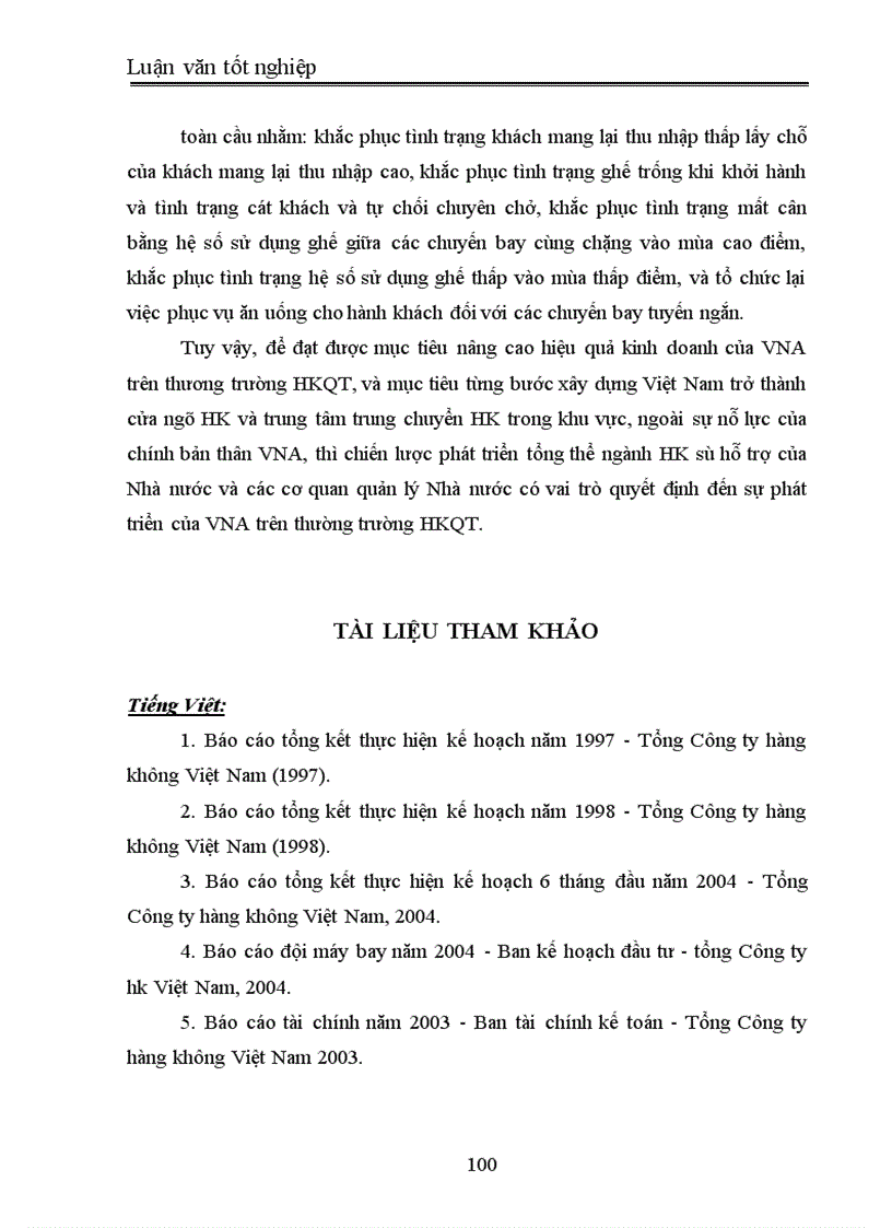 image for page Một số giải pháp nhằm nâng cao hiệu quả kinh doanh vận tải hàng không của hãng hàng không Quốc gia Việt Nam Vietnam Airlines 1