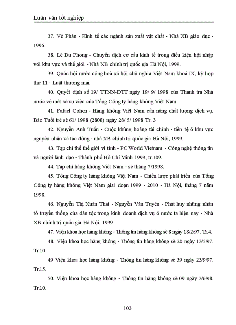 image for page Một số giải pháp nhằm nâng cao hiệu quả kinh doanh vận tải hàng không của hãng hàng không Quốc gia Việt Nam Vietnam Airlines 1