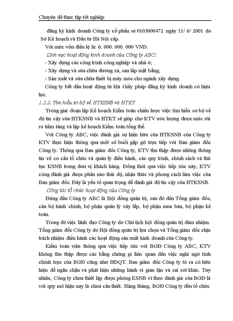 image for page Thực trạng kiểm toán khoản mục TSCĐ trong kiểm toán báo cáo tài chính do công ty TNHH Kiểm toán và Tư vấn tài chính quốc tế IFC thực hiện 1