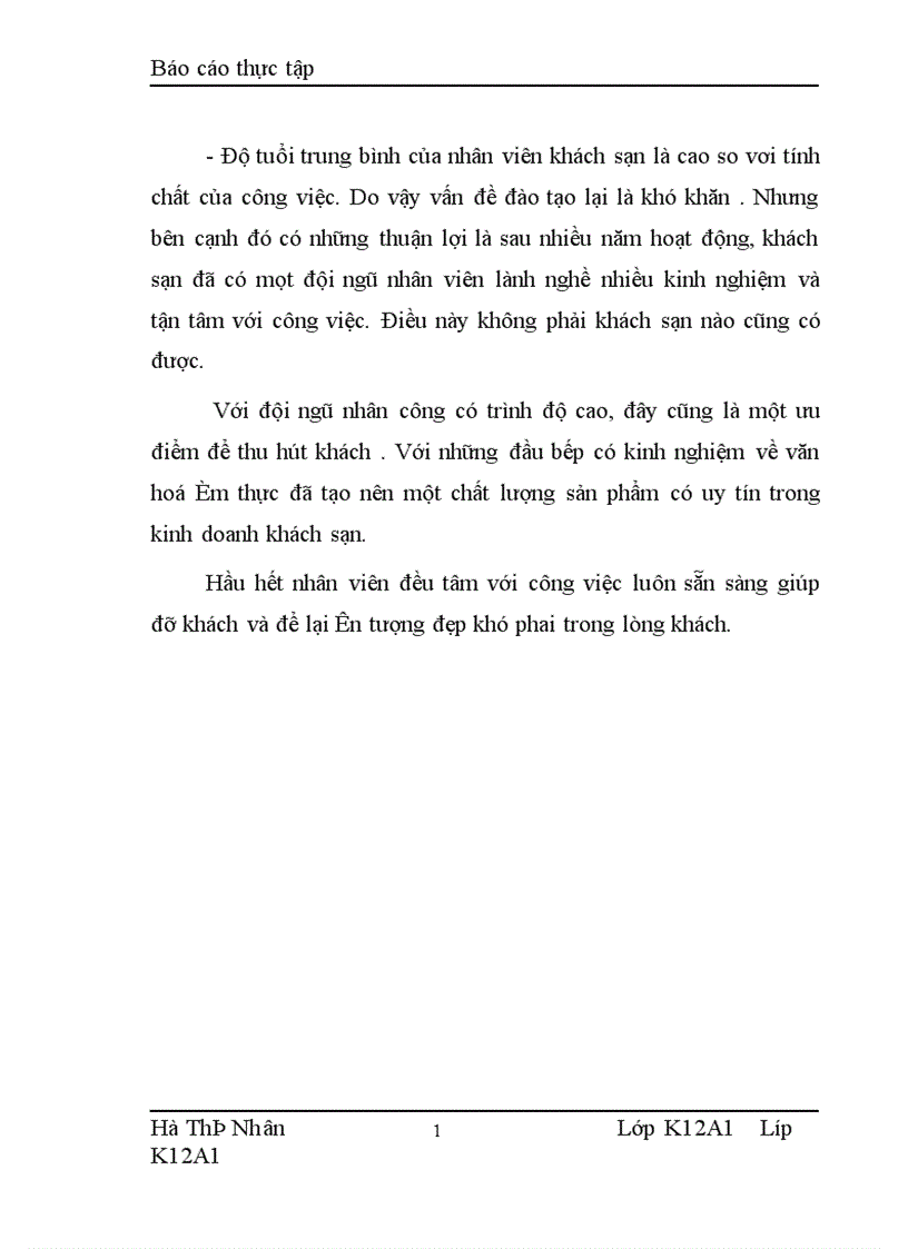 image for page Báo cáo thực tập về khách sạn Hoàng Gia