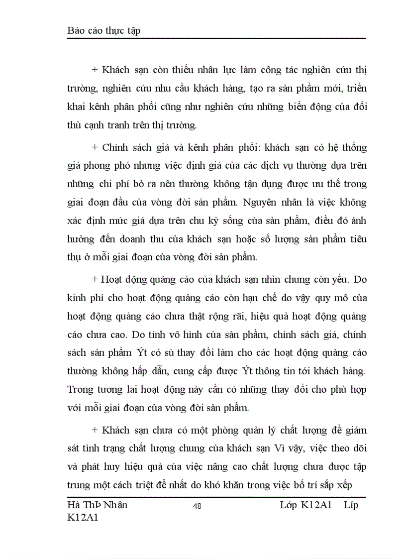 image for page Báo cáo thực tập về khách sạn Hoàng Gia