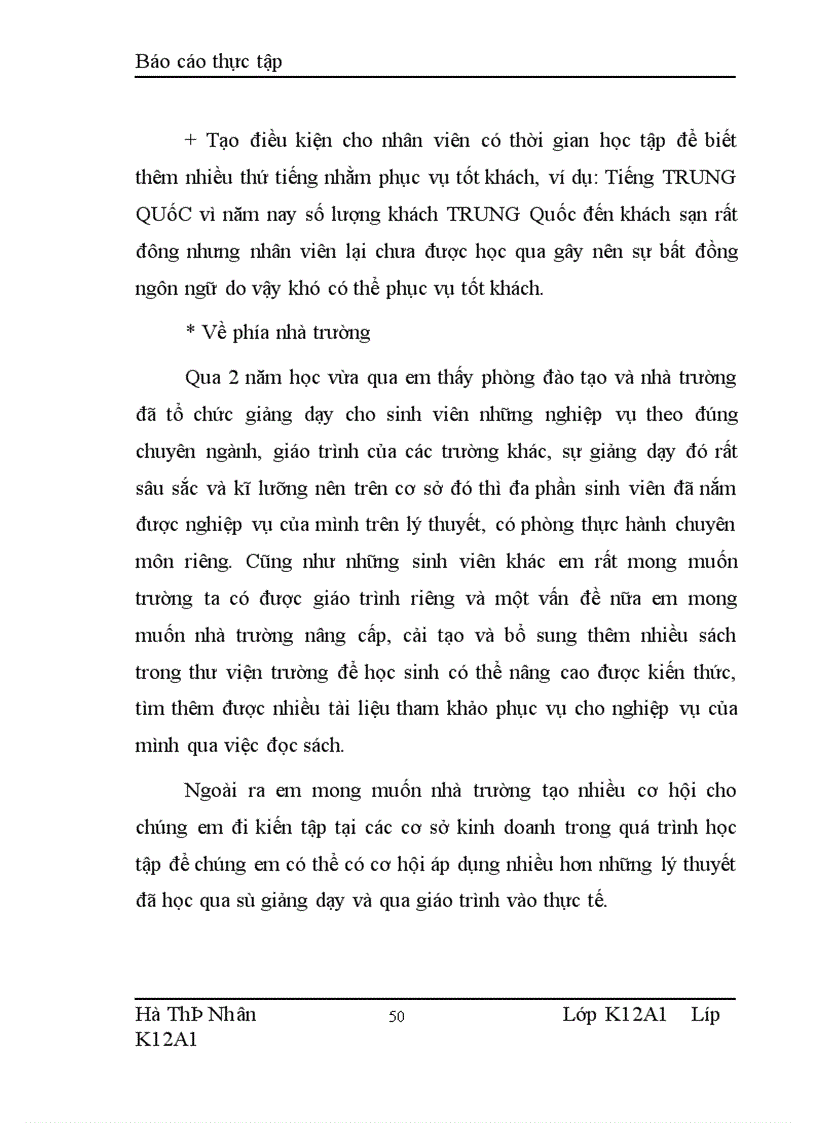 image for page Báo cáo thực tập về khách sạn Hoàng Gia