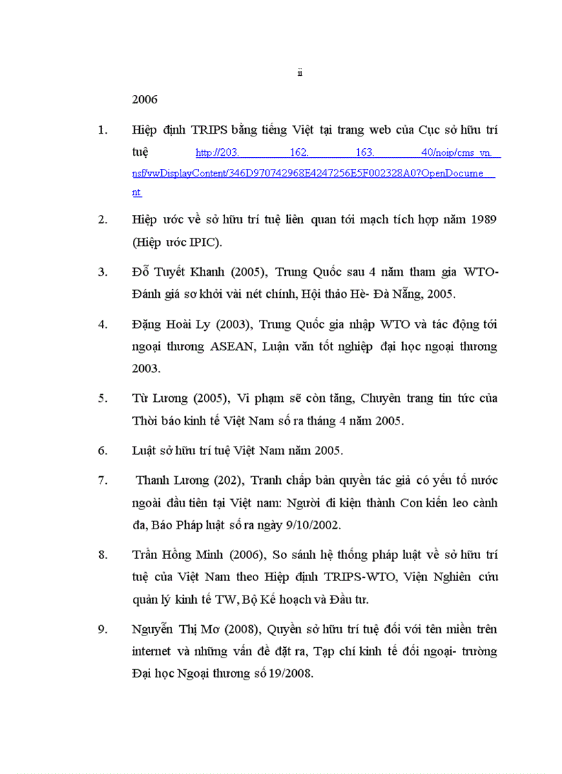image for page Xây dựng hệ thống bảo hộ quyền sở hữu trí tuệ ở Việt Nam phù hợp với Hiệp định của WTO về các khía cạnh của quyền sở hữu trí tuệ liên quan đến thương mại Hiệp định TRIPS