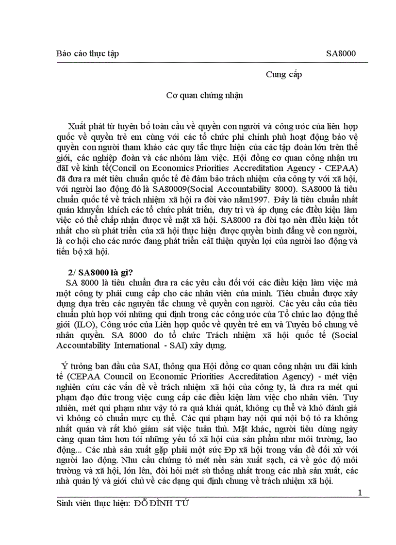 image for page vai trò của Quacert trong chương trình chứng nhận SA