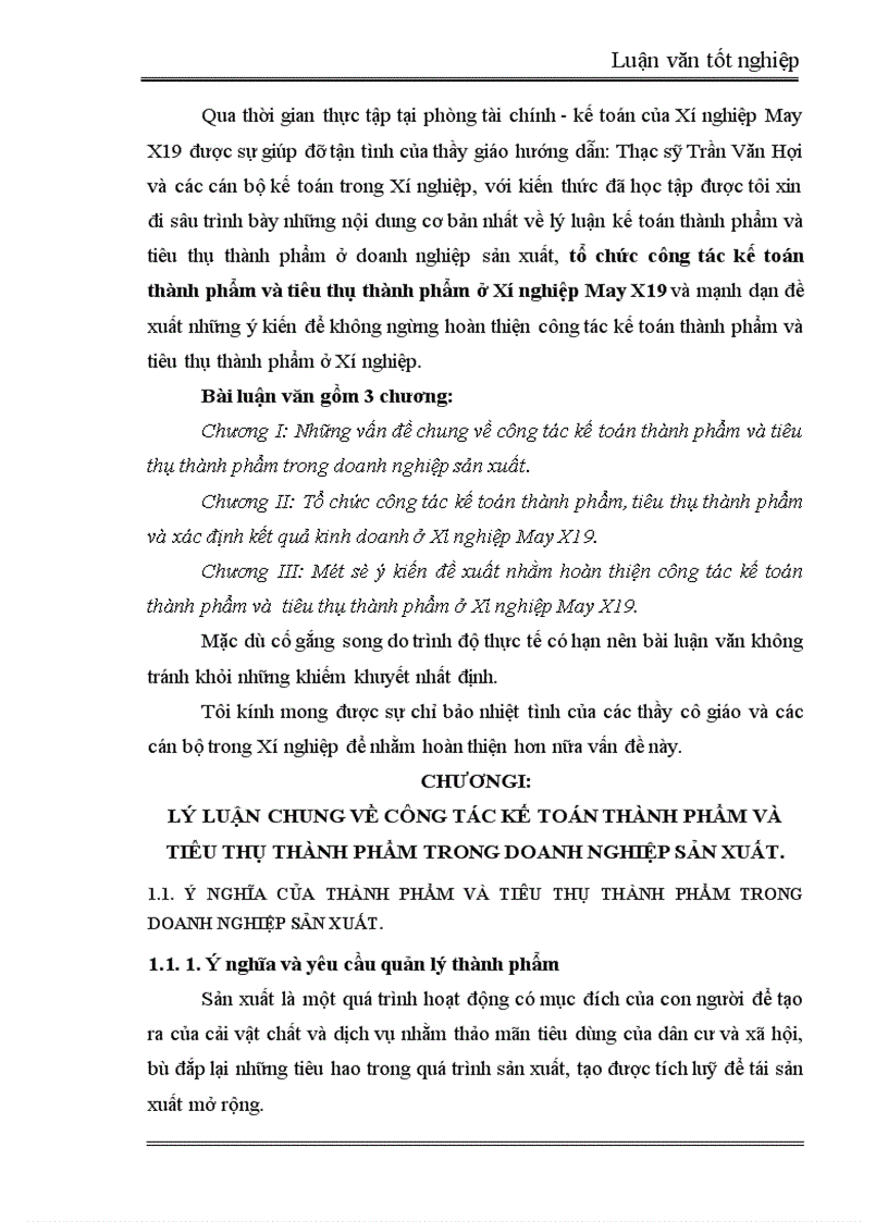 image for page Tổ chức công tác kế toán thành phẩm tiêu thụ thành phẩm và xác định kết quả kinh doanh tại Xí nghiệp May X19 1