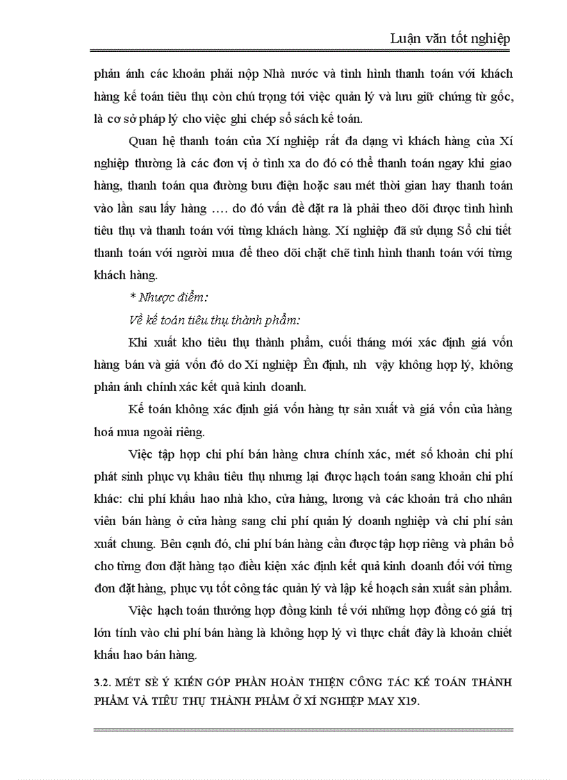 image for page Tổ chức công tác kế toán thành phẩm tiêu thụ thành phẩm và xác định kết quả kinh doanh tại Xí nghiệp May X19 1