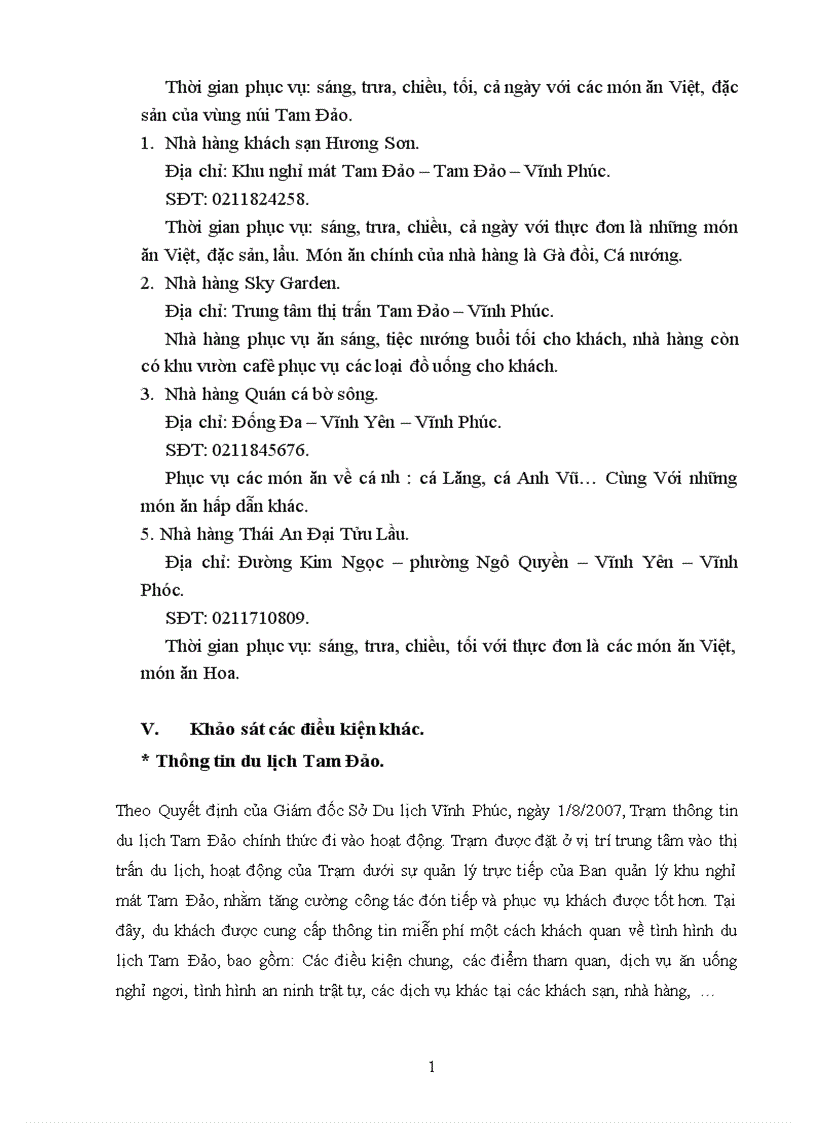 image for page Báo cáo thực tập tổng hợp về Khu du lịch Tam Đảo