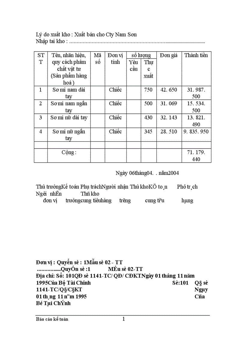 image for page Thực trạng công tác hạch toán kế toán tổng hợp tại Xí nghiệp may thuộc Công ty cổ phần Thuỳ Trang 1