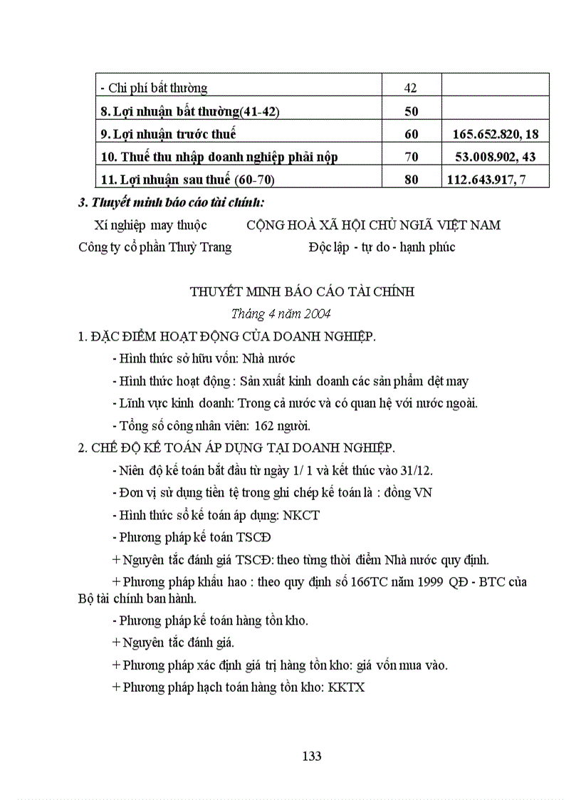 image for page Thực trạng công tác hạch toán kế toán tổng hợp tại Xí nghiệp may thuộc Công ty cổ phần Thuỳ Trang 1
